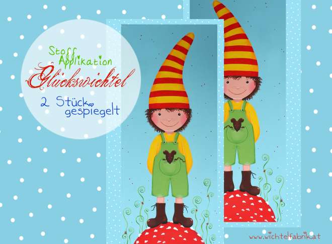 Wichtel Stoff Wichtelstoff Glückswichtel Wichtelfabrik Nähzubehör