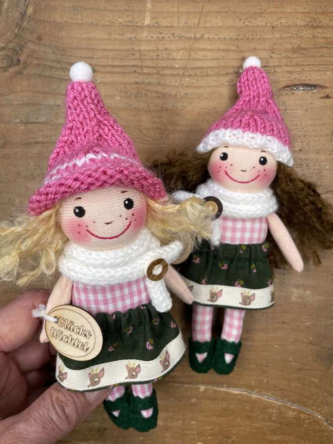 Wichtel Glückswichtel Puppe Künstlerpuppe Wichtelfigur Wichtelpuppe