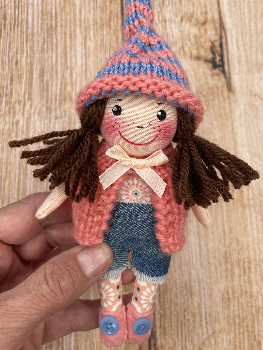 Mini Wichtel rosa-Jeans