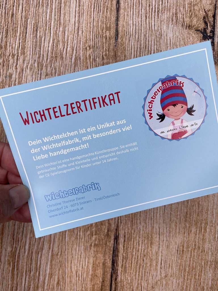 Wichtel Glückswichtel Puppe Künstlerpuppe Wichtelfigur Wichtelpuppe