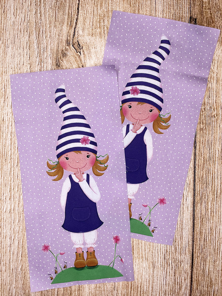 Wichtel Wichtelstoff, Applikation mit Wichtel Wichtelfabrik Christine Zierer