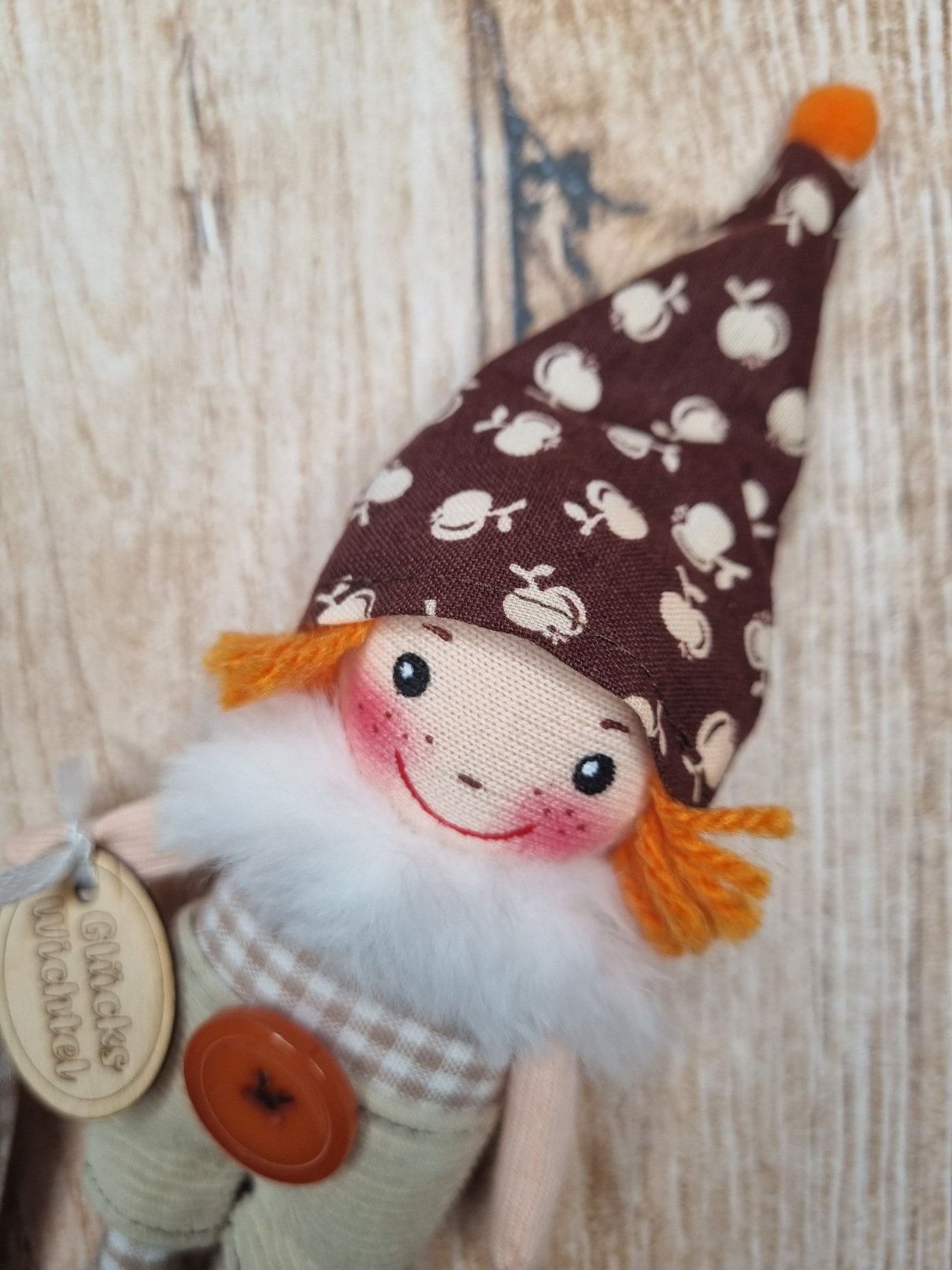 Mini Glückswichtel Upcycling/Vintage – Bild 3