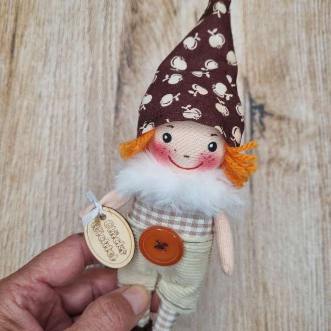 Mini Glückswichtel Upcycling/Vintage