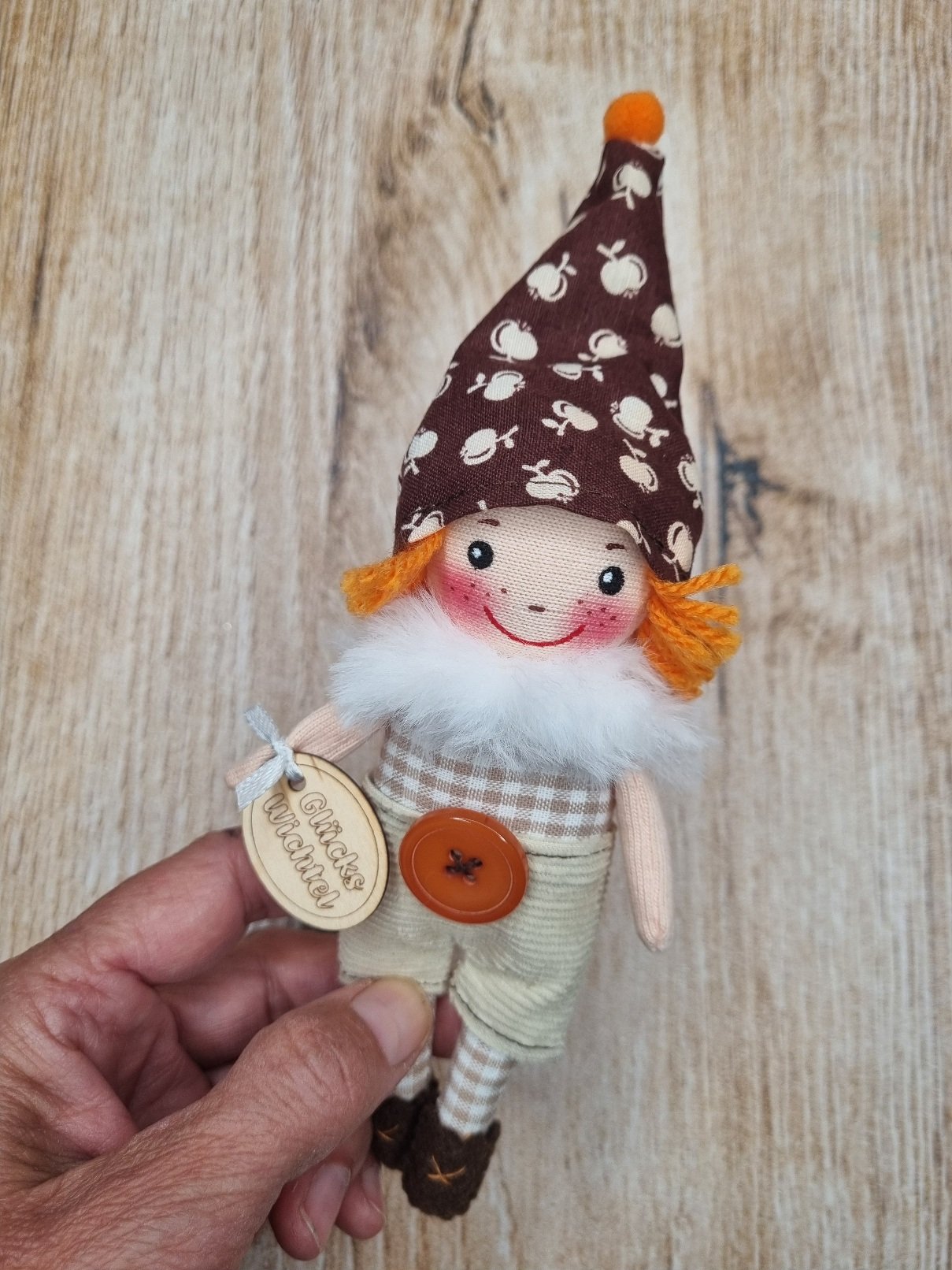 Mini Glückswichtel Upcycling/Vintage