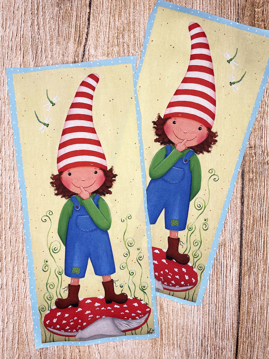 Wichtel Wichtelstoff, Applikation mit Wichtel Wichtelfabrik Christine Zierer