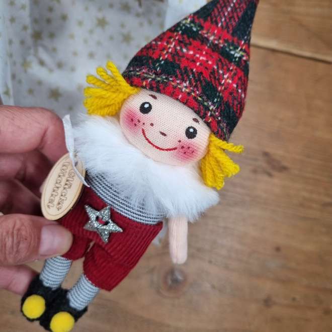 Mini Wichtel rot-gelb