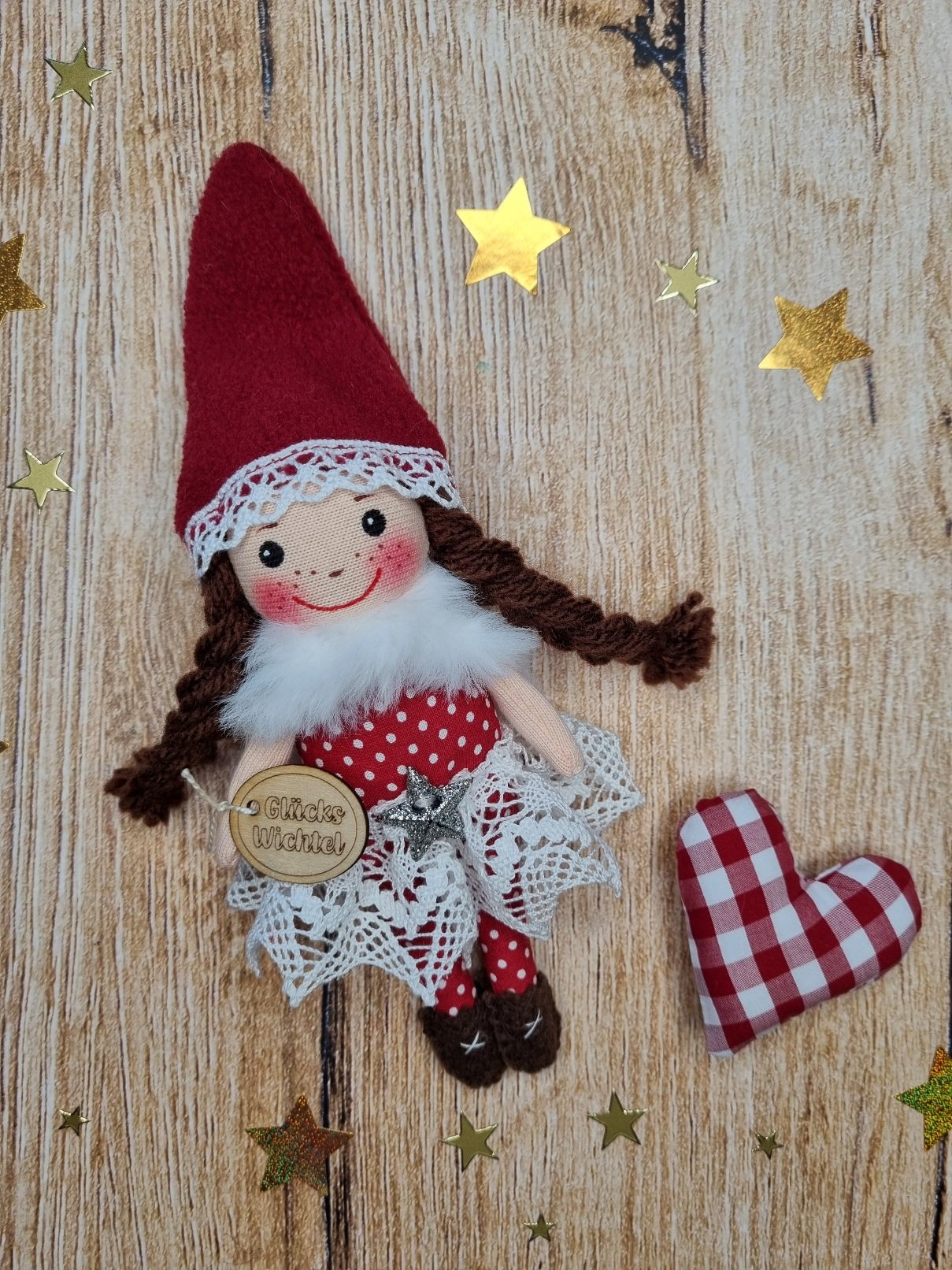 Mini Wichteline spitze/rot