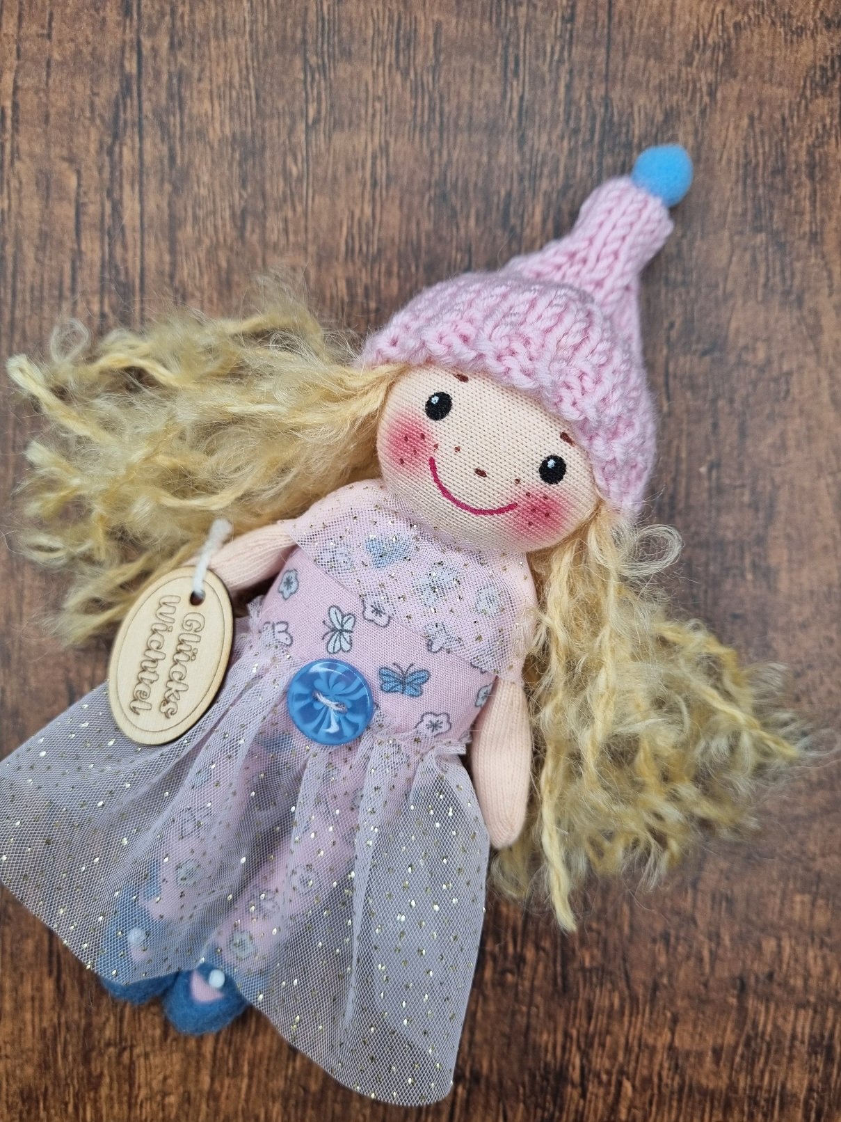 Mini Wichteline rosa-glitzer – Bild 2