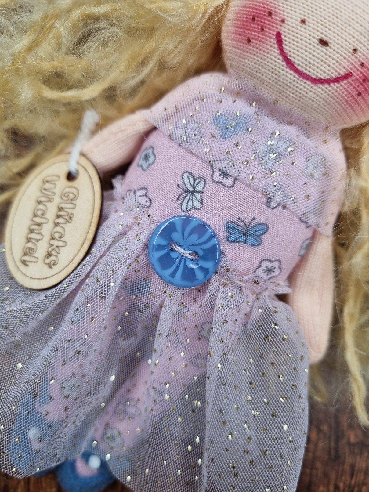 Mini Wichteline rosa-glitzer