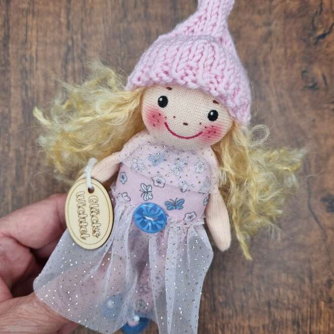 Mini Wichteline rosa-glitzer