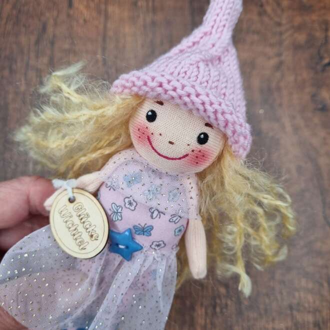 Mini Wichteline rosa-glitzer