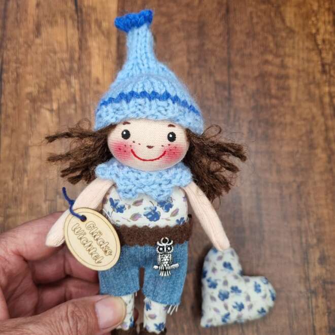 Mini Wichtel blaubraun