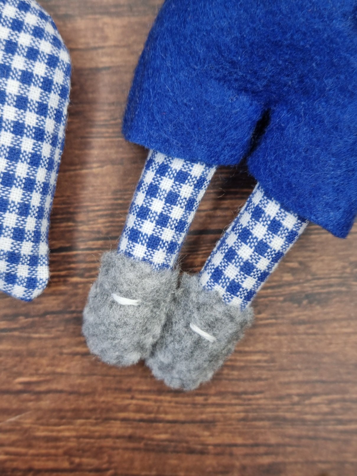 Mini Wichtel blau-grau – Bild 4
