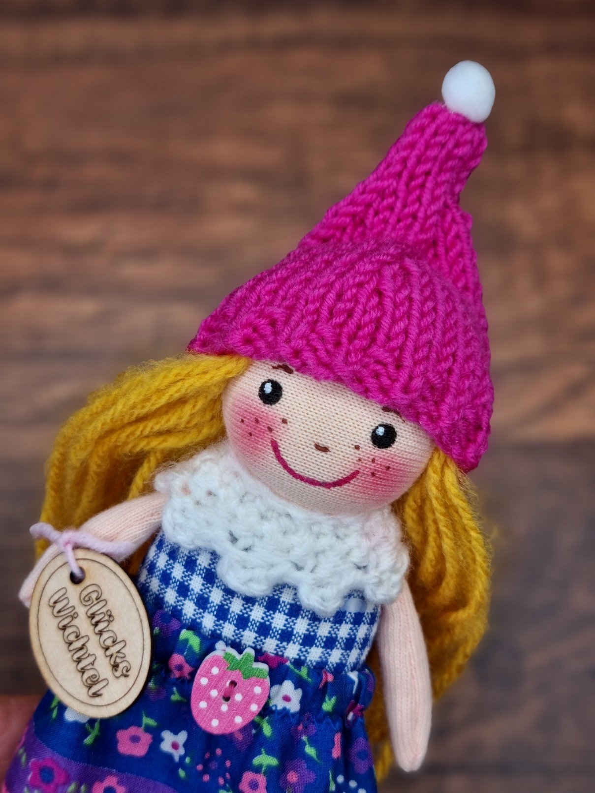 Mini Wichtel pink-blau