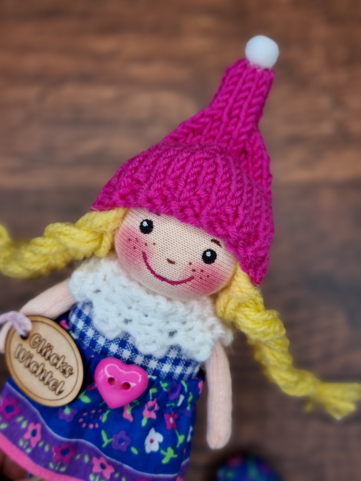 Mini Wichtel pink-blau
