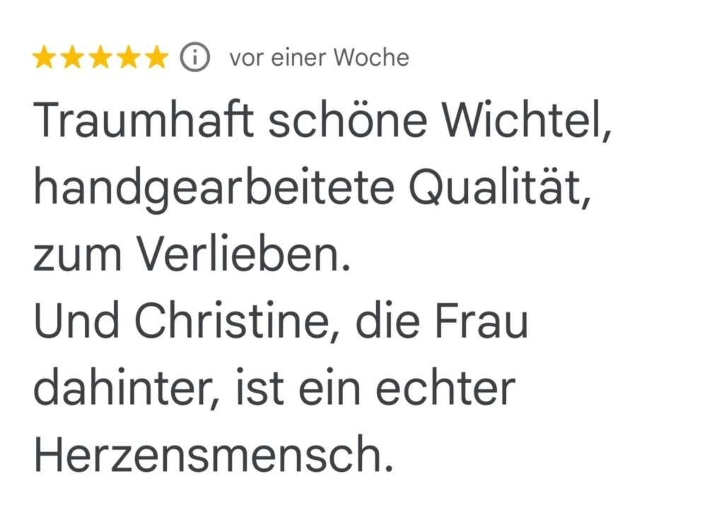 Wichtell Feedback Kundenstimmen Wichtelfabrik